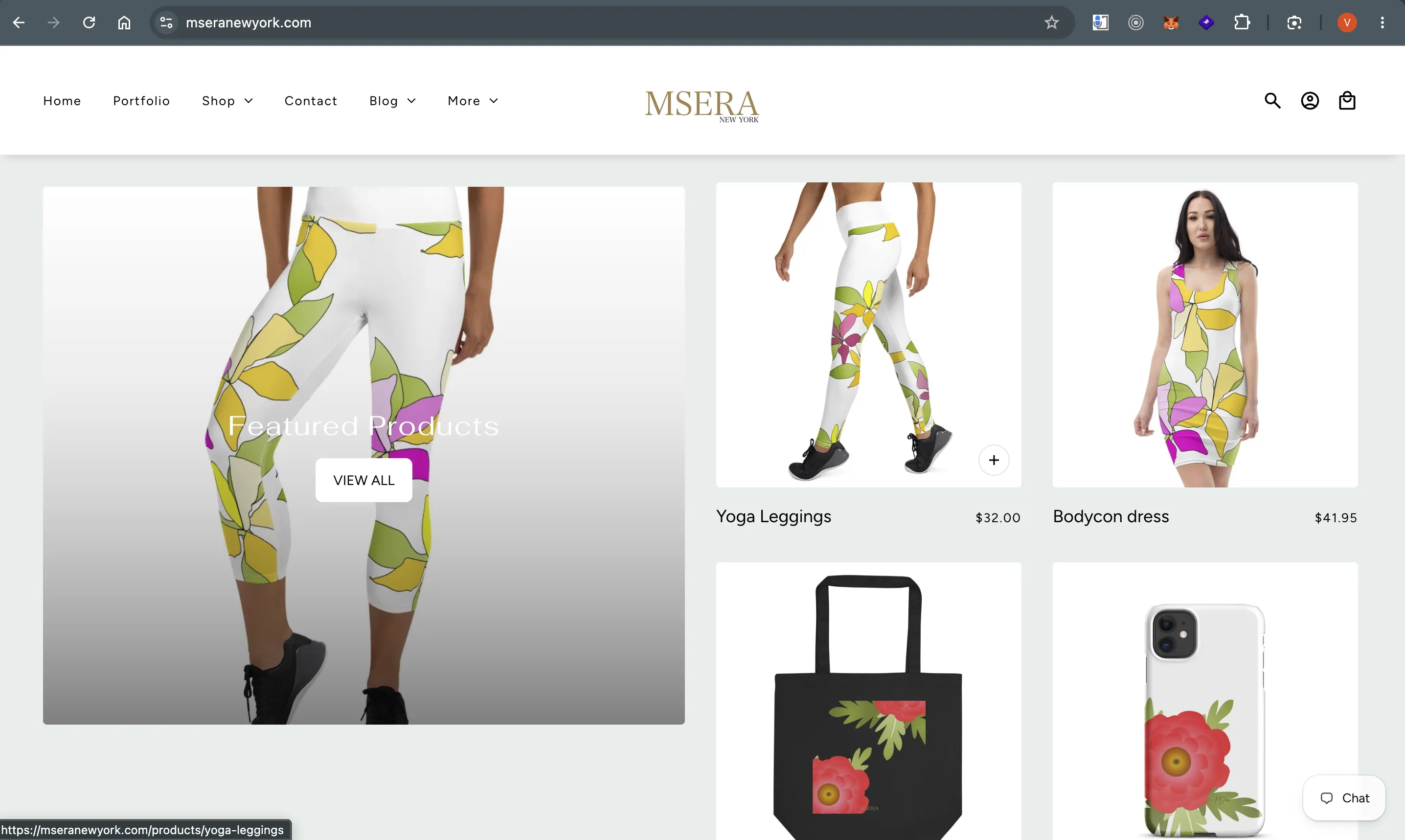 MSera New York website screenshot